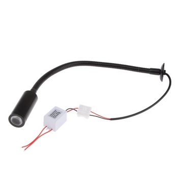wkv-12V 2W Светодиодная лампа для чтения диаграмм на гибкой стойке / Черный