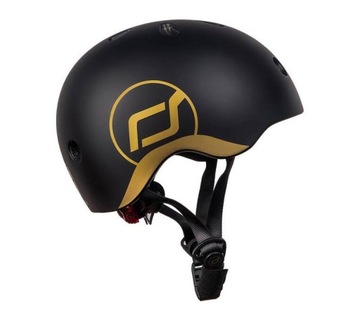 Scoot & Ride Highwaykick 1 Jeździk i hulajnoga 2w1 +kask XXS-S Black&Gold