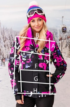 КУРТКА MERRY LETTERS ЗИМНЯЯ ЛЫЖНАЯ ДЛЯ ЛЫЖНОЙ СКЛОНА ЖЕНСКАЯ ТЕПЛАЯ XL