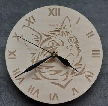 ZEGAR ŚCIENNY DREWNIANY NA ŚCIANĘ 21cm WZORY