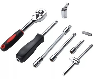 НАБОР КЛЮЧЕЙ БИТЫ TORX ШЕСТИГРАННЫЕ ГОЛОВКИ НАСАДКИ ДЛЯ ТОРЦЕВ ОТВЕРТКИ ТРЕЩОТКА