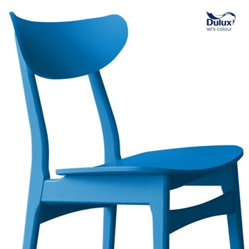 Краска Dulux RAPIDRY по дереву, металлу, ПВХ, Синяя сатиновая 400мл