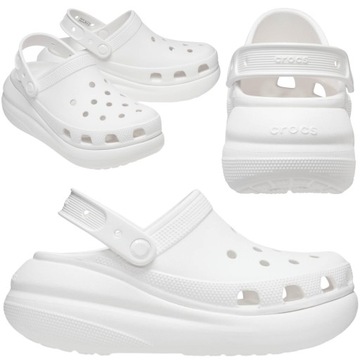 crocs damskie chodaki na platformie classic crush lekkie wysokie 38-39 W8