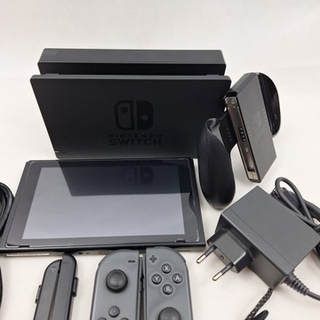 MEGA FUN KONSOLA NINTENDO SWITCH 32GB V2 SZARA MEGA ZESTAW NA START !!!