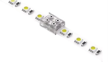 Коннектор для светодиодной ленты COB SMD 10мм, разъем лента-лента, прикручивается с двух сторон