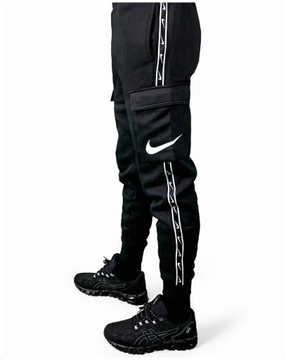 Nike męskie BOJÓWKI spodnie BAWEŁNA dresowe FLEECE jogger dresy