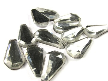 CYRKONIE DŻETY TERMO ŁEZKI 2szt. 10x20mm TZA01-10