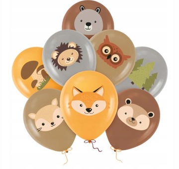 Zestaw urodzinowy Leśni Przyjaciele Urodzinowy komplet 53 Elementy URODZINY