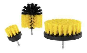 SZCZOTKI SPRZĄTAJĄCE NA WIERTARKĘ WKRĘTARKĘ 3szt