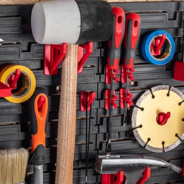 ИНСТРУМЕНТАЛЬНАЯ НАСТЕННАЯ ДОСКА 116x78см 83 ЭЛЕМЕНТА