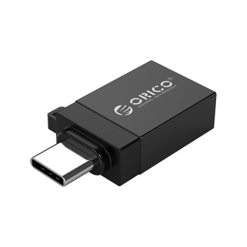 Orico CBT-UT01-BK-BP Переходник USB-C на USB-A 3.1, алюминиевый подвес