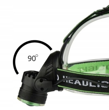 Налобный фонарь 2 x CREE ZOOM с зарядкой 230 В, 2 элемента + УФ-кондиционер LC7