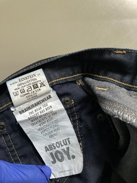 Absolut Joy jeansy męskie baggy jogger r. L / XL ciemny granat Skóra