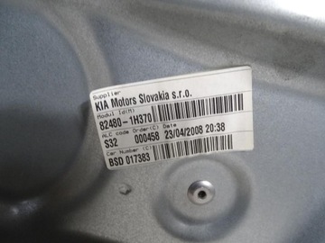 MECHANIZMUS ZVEDÁK OKNO MOTOREK PRAVÝ PŘEDNÍ KIA PRO CEED I 3D 07-12 EU