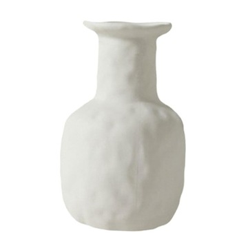 Białe ceramiczne wazony, skandynawski