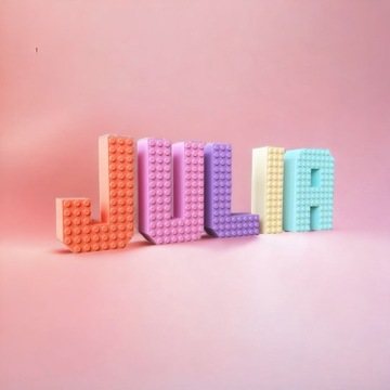 БУКВЫ КАЯВИСА в стиле LEGO, 3D декорации, буквы L, украшение стоячей комнаты