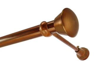 Карниз металлический, диаметр 25, одинарный, 310 см, без крестовин.