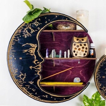 Home Decoration Moon Crystal Shelf