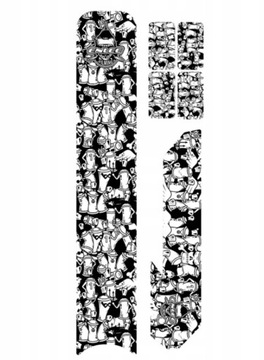 ZESTAW NAKLEJEK OCHRONNYCH NA RAMĘ ROWEROWĄ OSŁONA ŁAŃCUCHA ENLEE 6-SZT