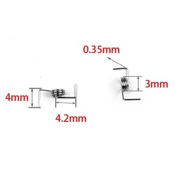 10 шт. сменные пружинные зажимы для колес с каплей воды, торсионные пружины 3 мм