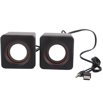 mini cube usb stereo 3,5 mm jack głośnik do komputerów stacjonarnych pc