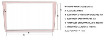 РАМКА РАДИО ДЛЯ TOYOTA AVENSIS T25 2003-2009 гг.