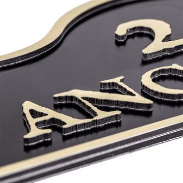 ANGIELSKA TABLICZKA ADRESOWA NUMEREM DOMU ADRESEM | ALUMINIOWA | 32x14cm