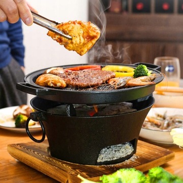 1pc Żeliwny Grill kuchenka Japoński Grill Grill