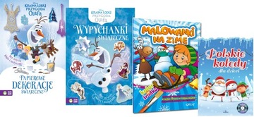 POLSKIE KOLĘDY + MALOWANKI + 2x WYPYCHANKI /4 TOMY