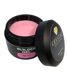 Builder Gel #15 CRYSTAL PROFESSIONAL, 30ml żel budujący