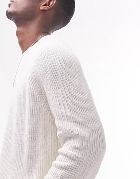 КРЕМОВЫЙ ДЖЕМПЕР TOPMAN С ДЛИННЫМИ РУКАВАМИ BASIC L VAI