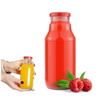 Butelka KUBUŚ na sok soczek syrop 330ml + WIECZKO