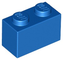 LEGO 3004 klocek brick 1x2 niebieski 10szt.