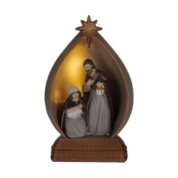 Szopka bożonarodzeniowa LED 23 cm HOLY FAMILY VILLA ITALIA