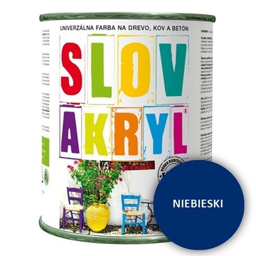 Farba do domków drewnianych NIEBIESKI 0,75L