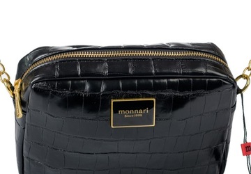 СТЕГАНАЯ СУМКА MESSAGE, ЧЕРНАЯ MONNARI