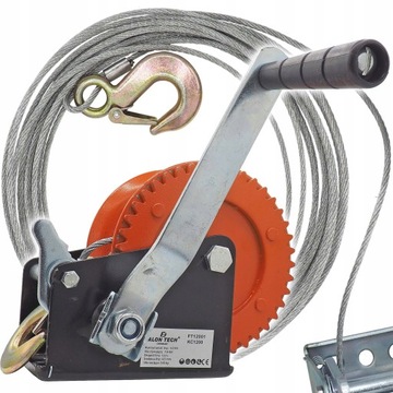 WYCIĄGARKA LINOWA RĘCZNA 545kg WCIĄGARKA 1200LBS WCIĄGARKA KORBOWA RĘCZNA