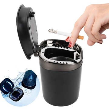 АВТОПЕПЕЛЬНИЦА СВЕТОДИОДНАЯ КОРЗИНА ВМЕСТО КРУЖКИ УНИВЕРСАЛЬНАЯ