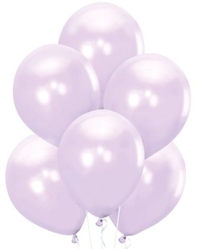 Balony RÓŻOWE 30cm GLOSSY chromowane, metalik x5
