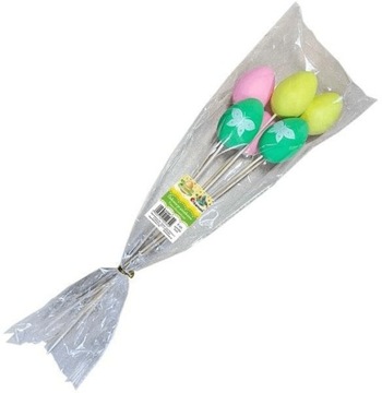 Яйца пластиковые на пике 40х60мм.