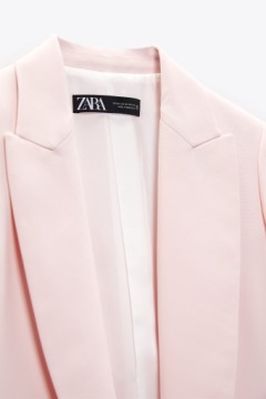 Длинный пиджак с закатанными рукавами ZARA L