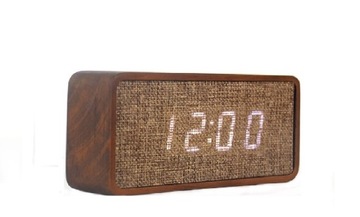 Zegarek budzik elektroniczny cyfrowy drewniany LED, instrukcja w j. polskim