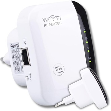 WZMACNIACZ SYGNAŁU WI-FI MOCNY REPEATER ROUTER MOCNY ZASIĘG 300 MB/S