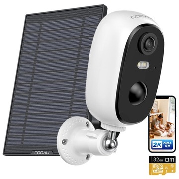 Kamera Solarna Zewnętrzna Bezpieczeństwa 3MPx 32GB