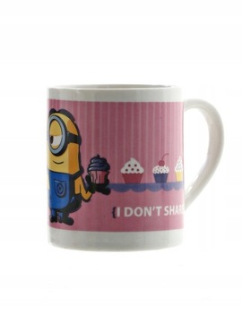 Porcelanowy kubek MINIONKI 250ml Stuart COFFEE róż