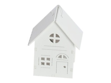 Zawieszka dom domek drewniany mały 3D 3,5x4x6cm