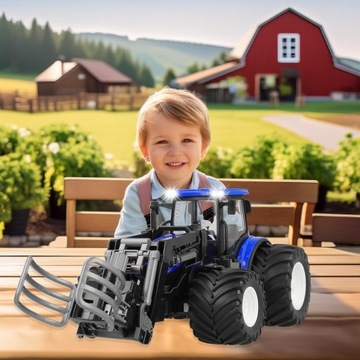 Трактор с дистанционным управлением Трактор с дистанционным управлением 1:24 Грейфер для рулона сена с дистанционным управлением