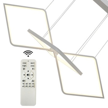 LAMPA LED SUFIT KWADRAT PLAFON PANEL LED PILOT 3 BARWY FUNKCJA NOC
