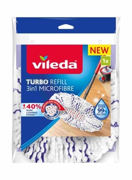 WKŁAD DO MOPA VILEDA OKRĄGŁY TURBO MICROFIBRE 3w1