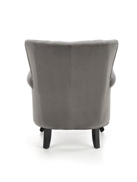 ТИТАН серое кресло КЛАССИК для гостиной или комнаты